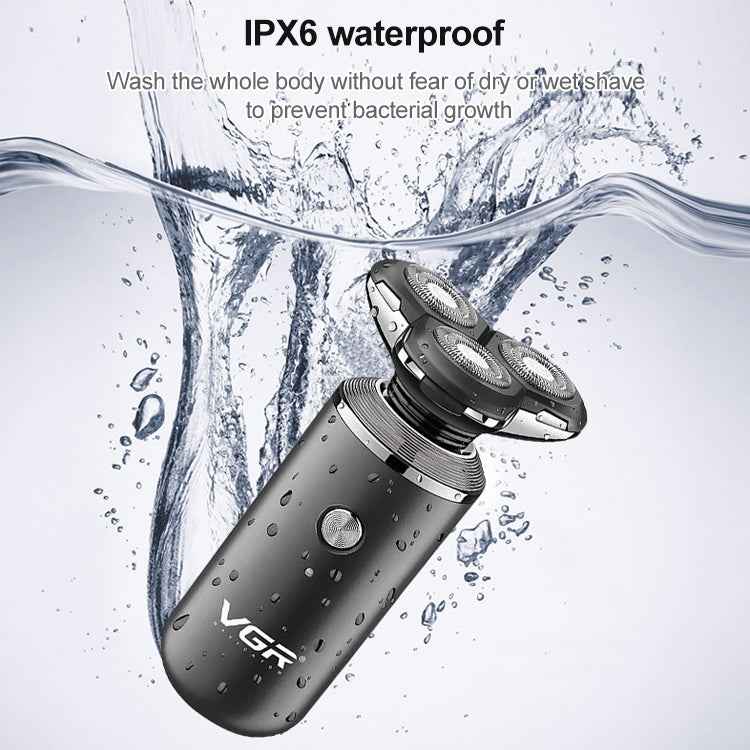 VGR V-317 5W USB Omnidirectional Three-dimensional Floating Three-network Electric Shaver