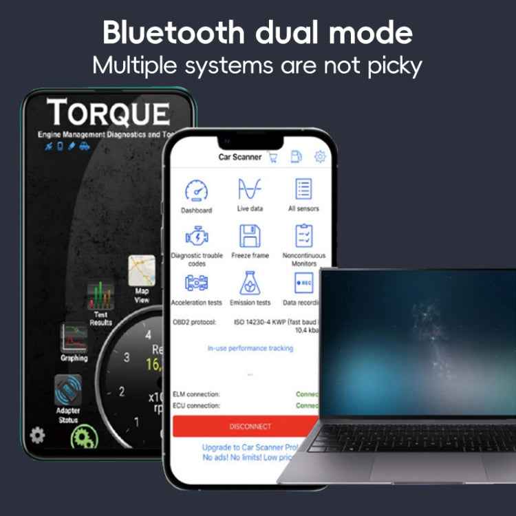 New OBD V2.1 mini ELM327 OBD2 Bluetooth Auto Scanner OBDII 2 Car ELM 327 Tester Diagnostic Tool for Android Windows Symbian