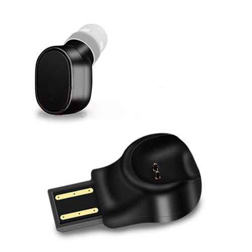LESIRI X12 Bluetooth Headset Mini Wireless Earphone Portable USB Magnetic Charging Headset Sport Earbud Headset for iPhone