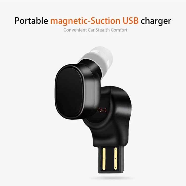 LESIRI X12 Bluetooth Headset Mini Wireless Earphone Portable USB Magnetic Charging Headset Sport Earbud Headset for iPhone