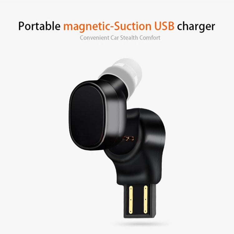 LESIRI X12 Bluetooth Headset Mini Wireless Earphone Portable USB Magnetic Charging Headset Sport Earbud Headset for iPhone