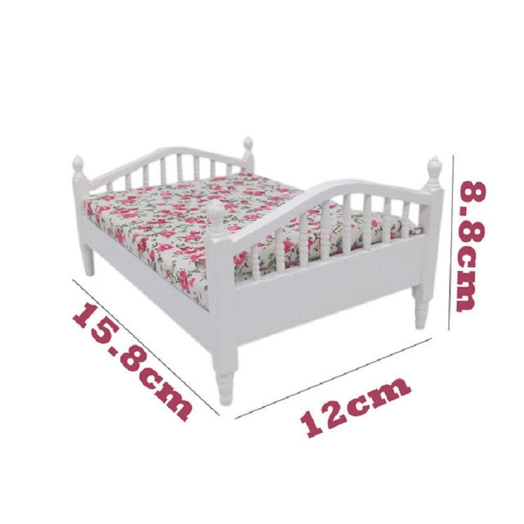 1:12 Doll House Bedroom Furniture Mini Bed, Mini Bed