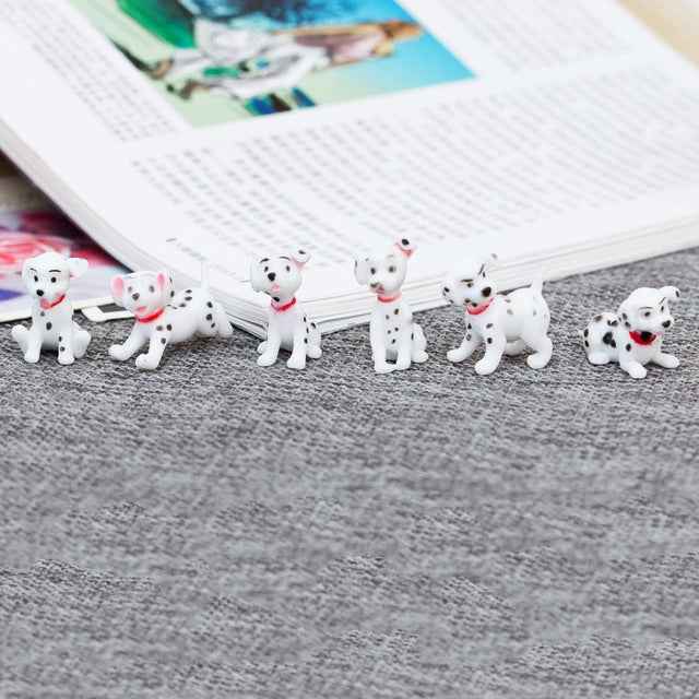 6 PCS / Set Doll House Miniature Toy Dalmatian Kitchen Living Room Micro Landscape Decoration, 6 PCS / Set Dalmatian