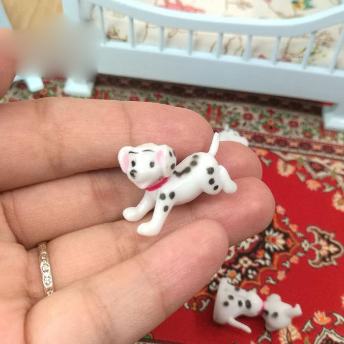 6 PCS / Set Doll House Miniature Toy Dalmatian Kitchen Living Room Micro Landscape Decoration, 6 PCS / Set Dalmatian