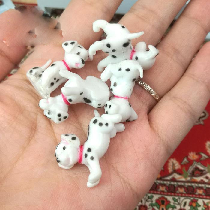 6 PCS / Set Doll House Miniature Toy Dalmatian Kitchen Living Room Micro Landscape Decoration, 6 PCS / Set Dalmatian