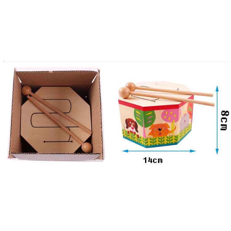 Anise Music Wooden Hand Drums Children Percussion Educational Toys