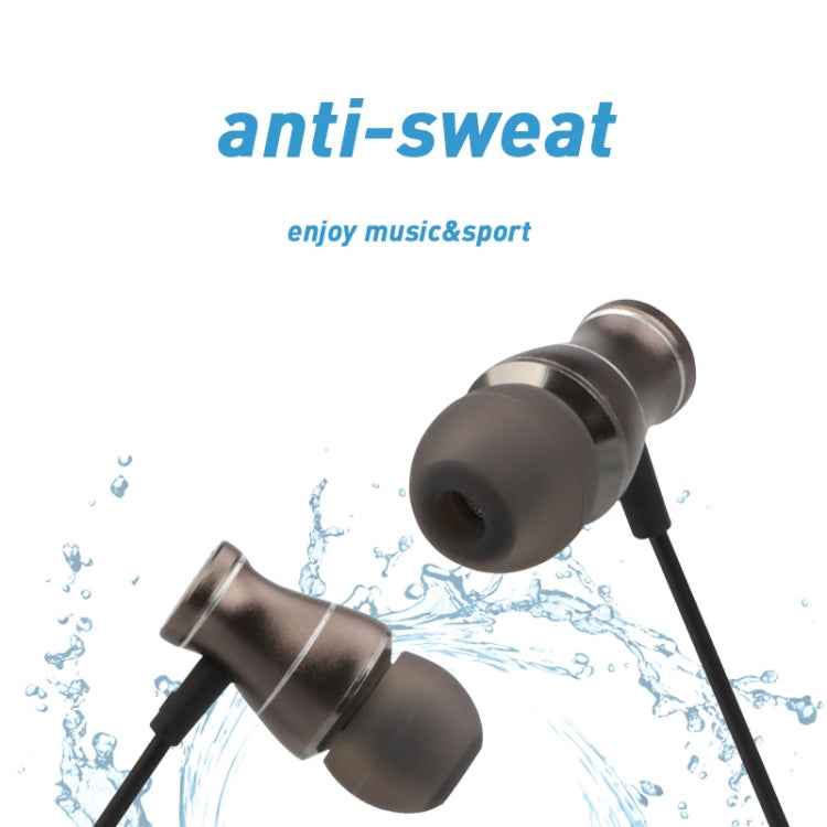 Sport Headphone 3.5mm Jack Earphone Sweatproof Stereo Strong Bass Music Magnets Headset with Mic for iPhone Samsung