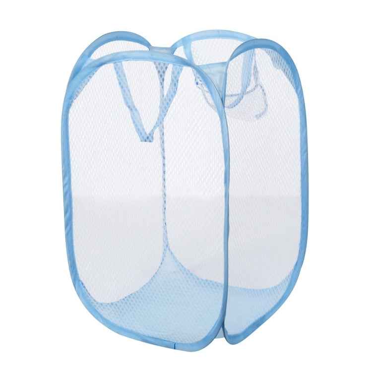Foldable Pop Up Wash Bag Laundry Basket Bag Hamper Mesh Storage Pueple Dirty Clothes Basket