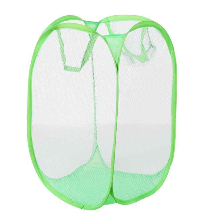 Foldable Pop Up Wash Bag Laundry Basket Bag Hamper Mesh Storage Pueple Dirty Clothes Basket