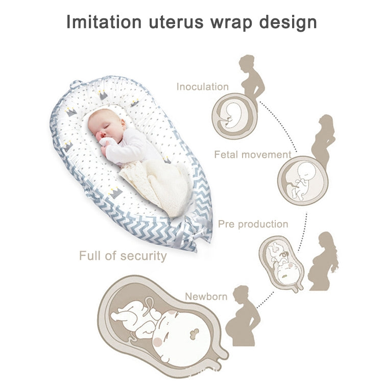 80*50cm Baby Bed Newborn Nursing Bionic Bed Crib Cot Baby Sleeping Artifact Bed Travel Bed Bumper