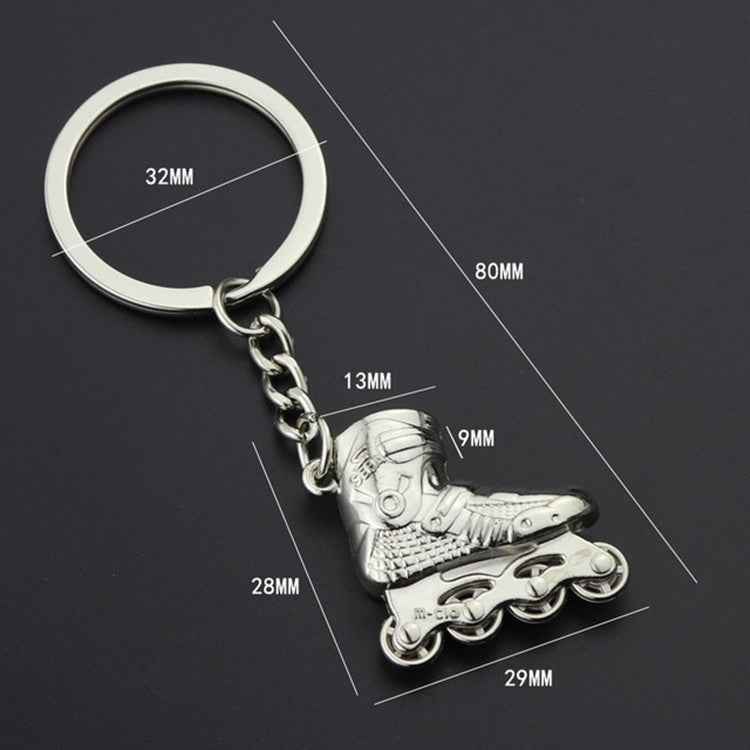 Creative Simulation Skates Keychain Personalized Pendant Gift, Skates Shape(Red), Skates Shape(Blue), Skates Shape(Gold, Skates Shape(Silver)