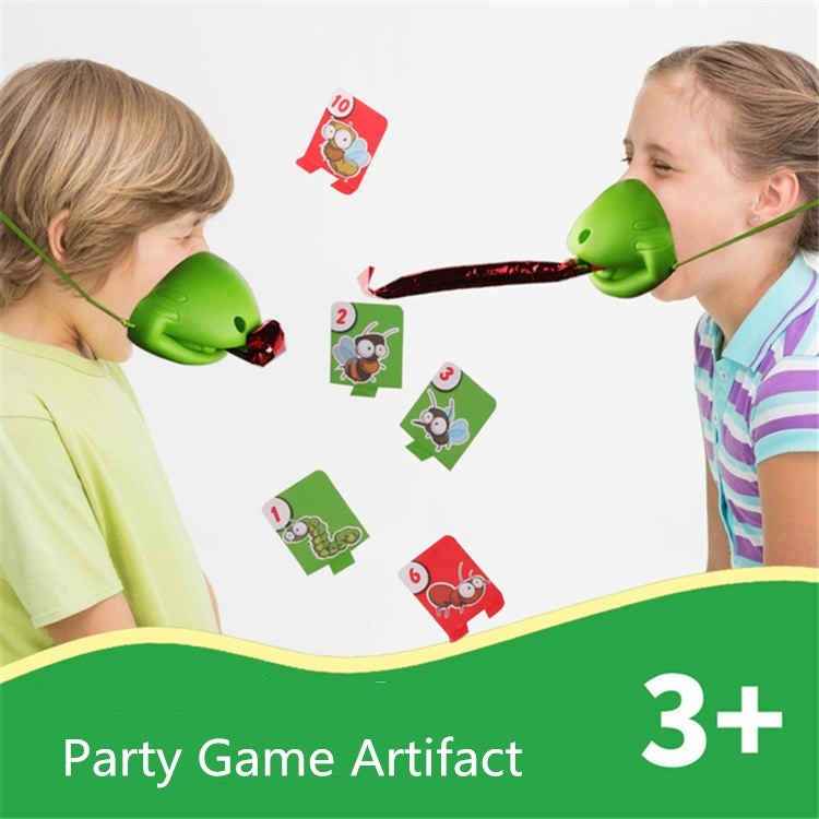 Tricky Props Lizard Tongue Snatch Interactive Sports Board Game Toys