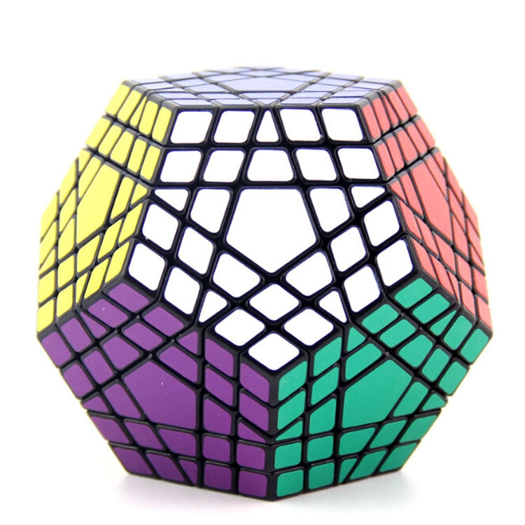 Carbon Fiber Membrane Third-order Magic Cube Children Educational Toys, Dodecahedron Shaped Magic Cube