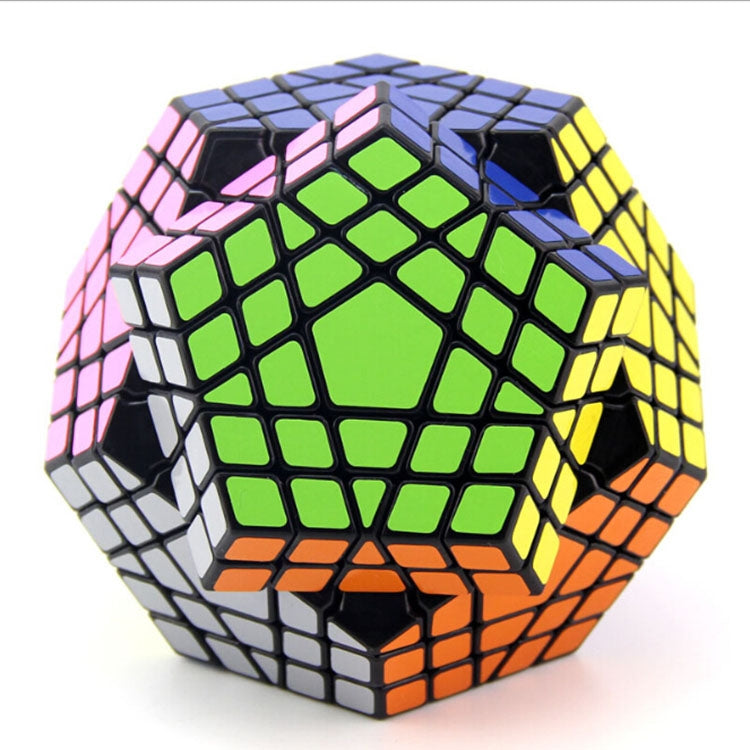 Carbon Fiber Membrane Third-order Magic Cube Children Educational Toys, Dodecahedron Shaped Magic Cube