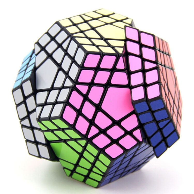 Carbon Fiber Membrane Third-order Magic Cube Children Educational Toys, Dodecahedron Shaped Magic Cube