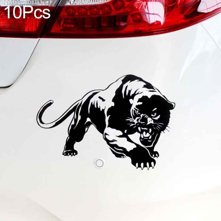 10pcs Wild Panther Car Body Decal Car Stickers Motorcycle Decorations, Size: 19x12cm, Wild Panther