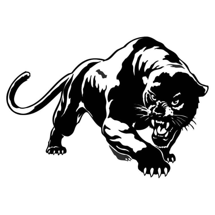10pcs Wild Panther Car Body Decal Car Stickers Motorcycle Decorations, Size: 19x12cm, Wild Panther