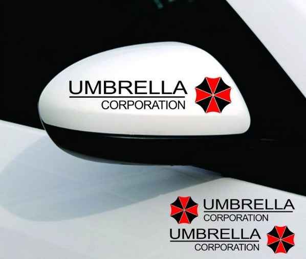 1 Pair YJZT 2X UMBRELLA Hive Die Cut Resident Evil Retro-reflective Decal Car Sticker, Size: 15x4cm, UMBRELLA