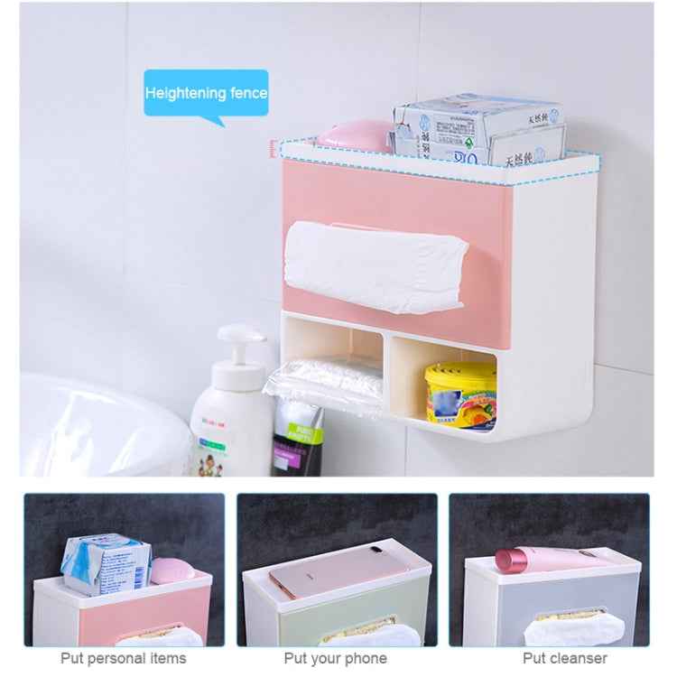 Bathroom No Punching Napkin Holder Tray