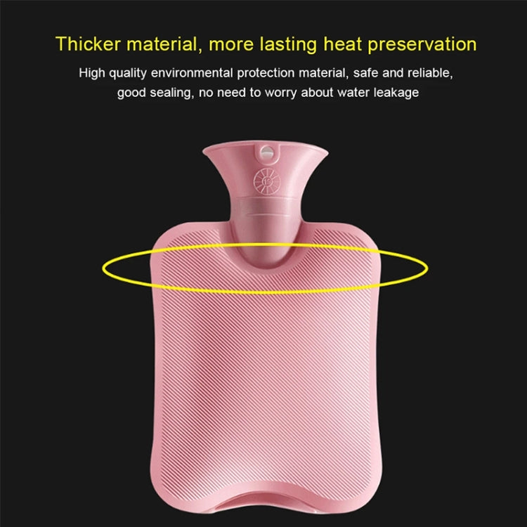 Hot Water Bottle Solid Color Knitting Cover (Without Hot Water Bottle) Water-filled Hot Water Soft Knitting Bottle Velvet Bag