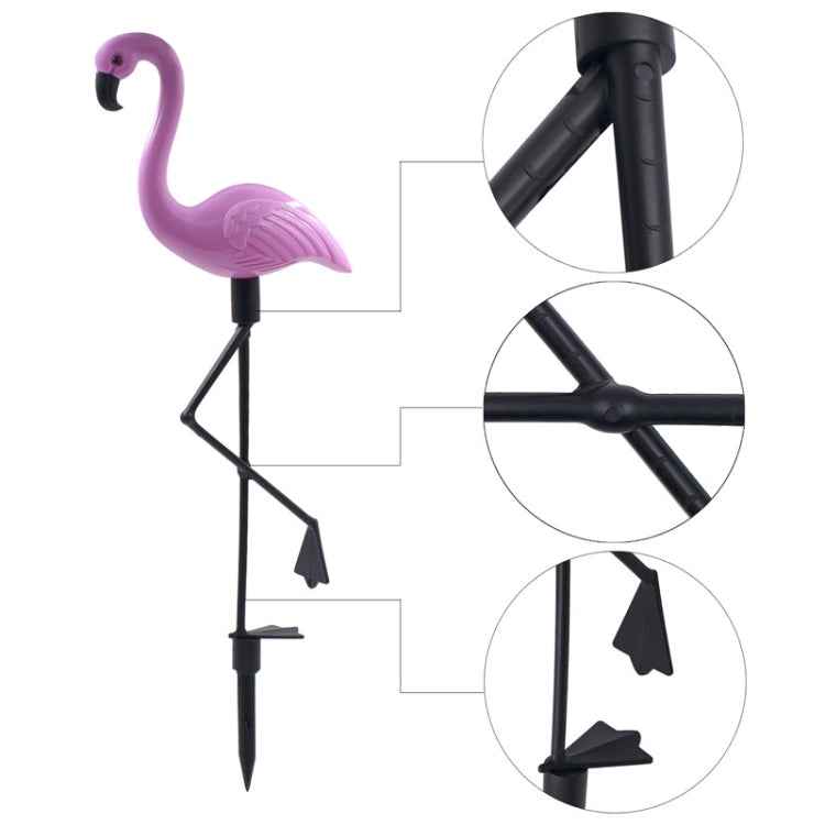 3 in 1 Waterproof Solar Flamingo Lawn Light LED Garden Path Landscape Lights Night Lamp