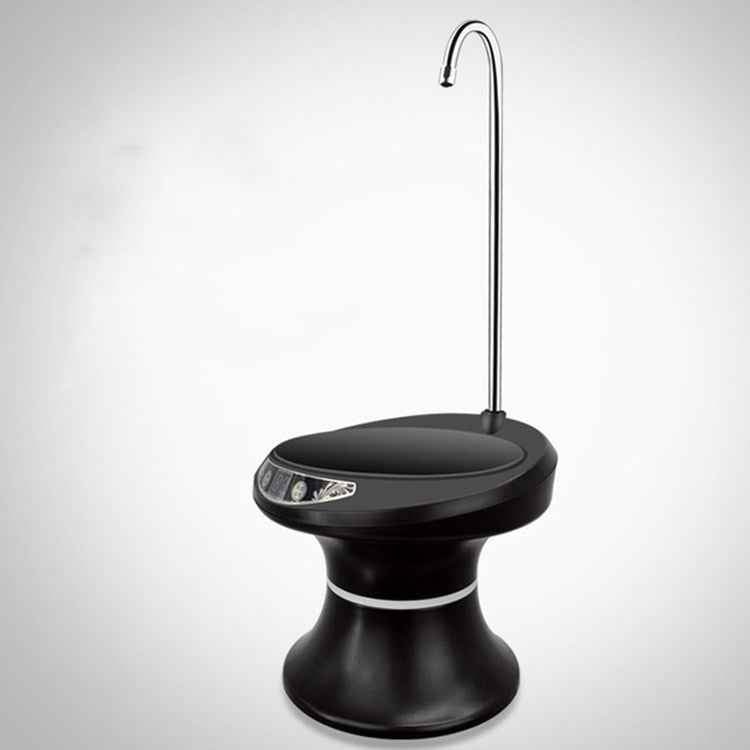 Tray Bucket Water Pump USB Rechargeable Wireless Electric Mineral Water Bucket Automatic Water Dispenser, Black, White