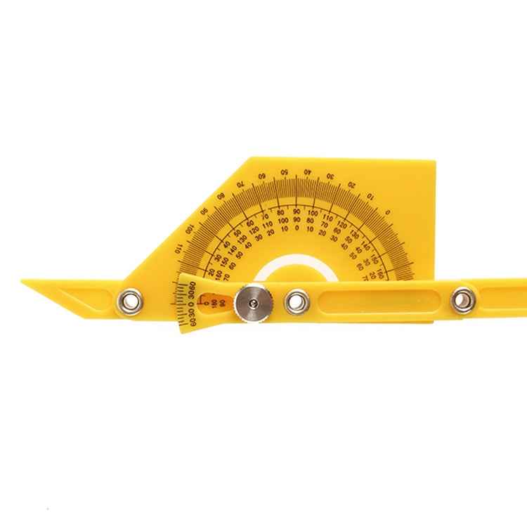 Template Tool Protractor Instrument Measuring Arm Ruler 180 Degree Woodworking Ruler