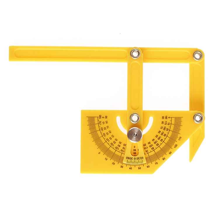 Template Tool Protractor Instrument Measuring Arm Ruler 180 Degree Woodworking Ruler