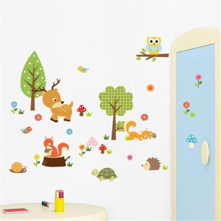 Simple DIY Forest Animals Owl Room Bedroom Background Voor Wall Stickers, Forest Animals