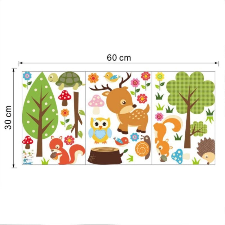 Simple DIY Forest Animals Owl Room Bedroom Background Voor Wall Stickers