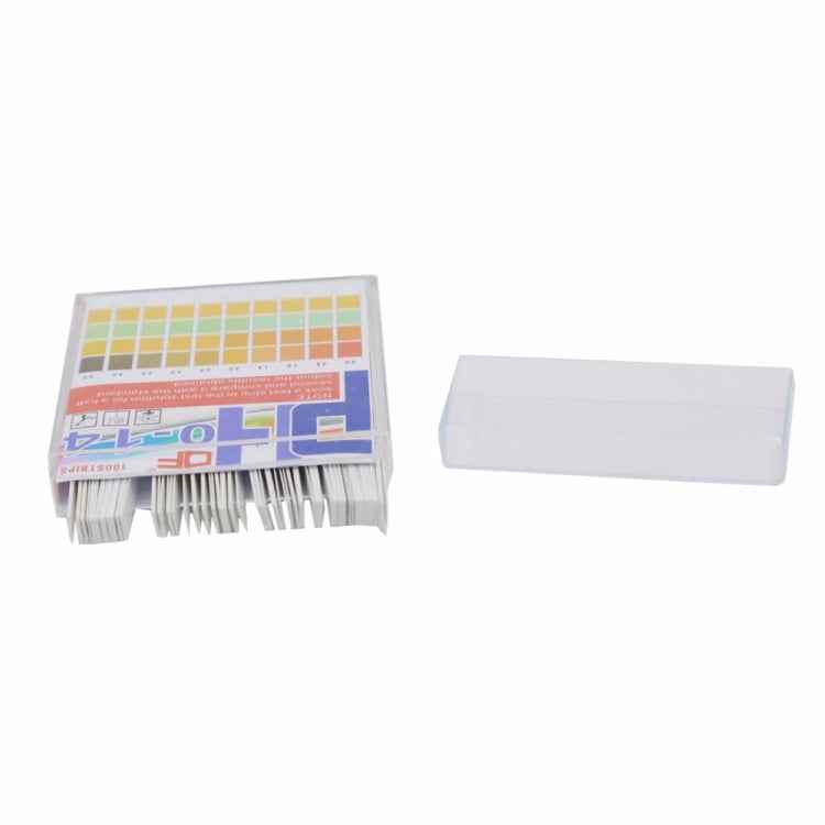 100 Strips/box pH Test Strips 0-14 Scale Premium Litmus Tester Paper Ideal for Test pH Level of Water