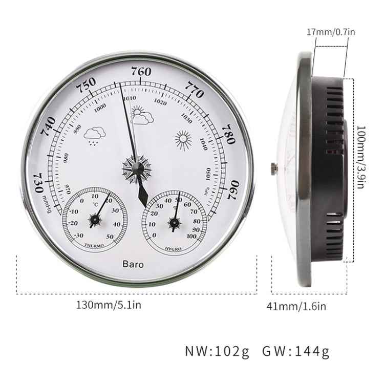 THB9392 Wall Hanging Household Weather Station Barometer Thermometer Hygrometer