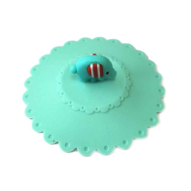 Cartoon Elephant Dustproof and Leakproof Silicone Cup Lid