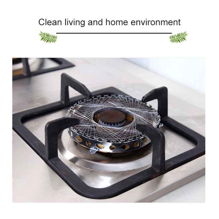 2 PCS Stainless Steel Gas Circle for Gas Cooker Fireproof Windproof Gas Energy Saving Hood Kitchen Accessories