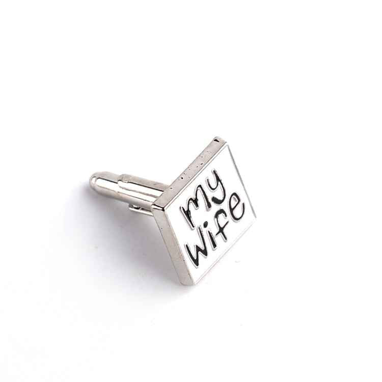Fashion Good Husband Cuff Link, Men Shirt Charm Zinc Alloy Cufflinks