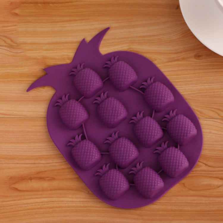 5 PCS Pineapple Creative Silicone Ice Tray Ice Maker Ice Mold, Random Color Delivery