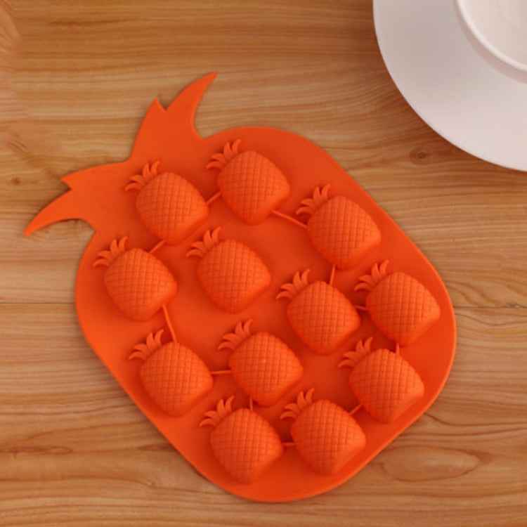 5 PCS Pineapple Creative Silicone Ice Tray Ice Maker Ice Mold, Random Color Delivery