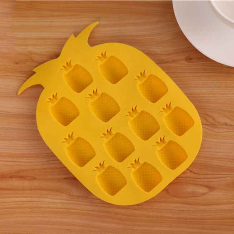 5 PCS Pineapple Creative Silicone Ice Tray Ice Maker Ice Mold, Random Color Delivery