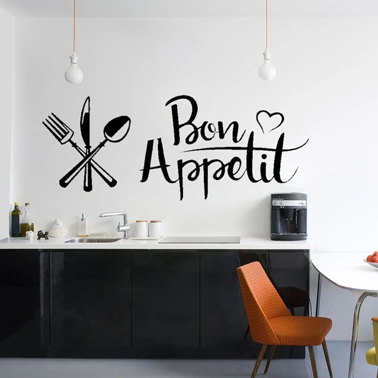 DIY Knife And Fork Removable Wall Decal Family Mural Art 3D Home Decor
