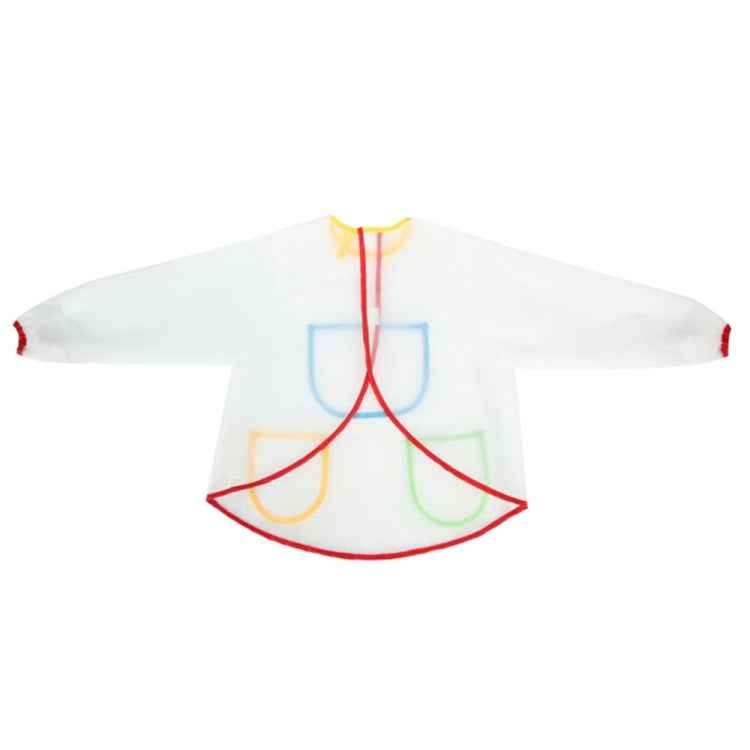 Drawing Waterproof Anti-dirty Transparent Apron for Children
