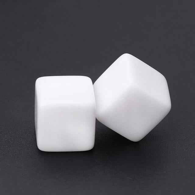 12 PCS Blank Acrylic Dice Party Family Fun Games Children Toys
