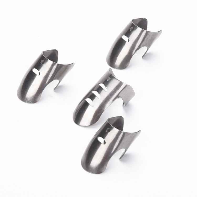 4 PCS / Set Adjustable Stainless Steel Finger Hand Guard Finger Protector Knife Slice Chop Safe Cooking Tools