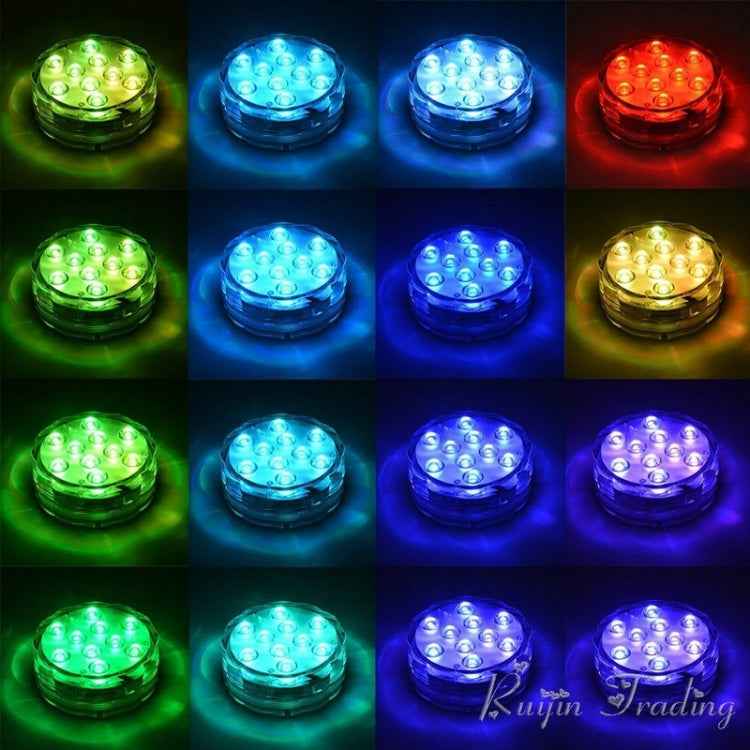 RGB Diving Knob Aquarium Waterproof Light Underwater Submersible Lamp