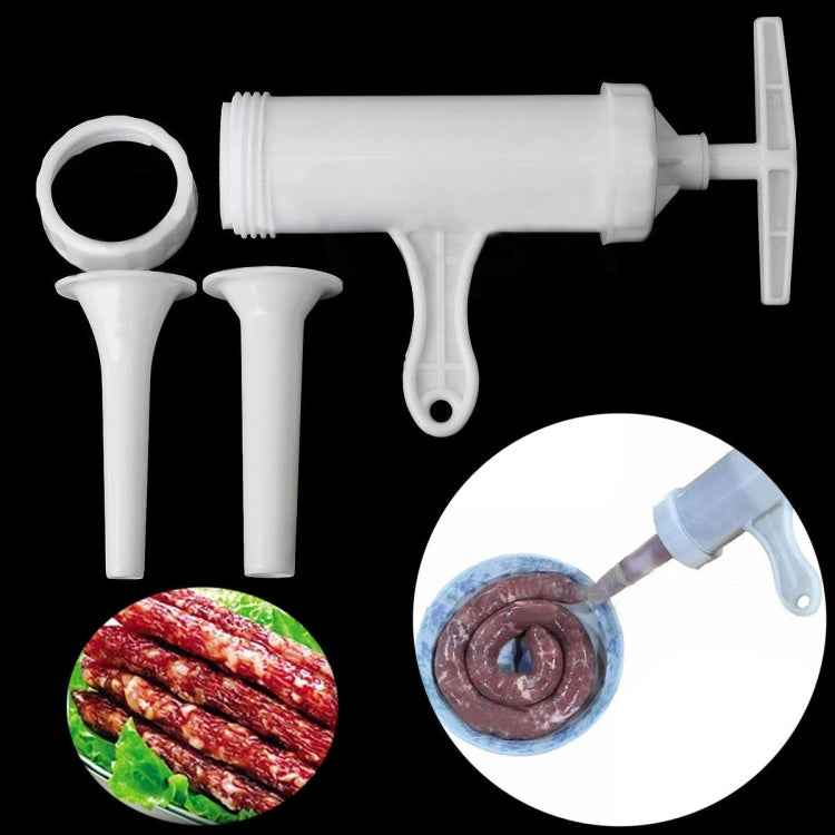 2 PCS Sausage Machine Meat Stuffer Filler Hand Operated Salami Maker