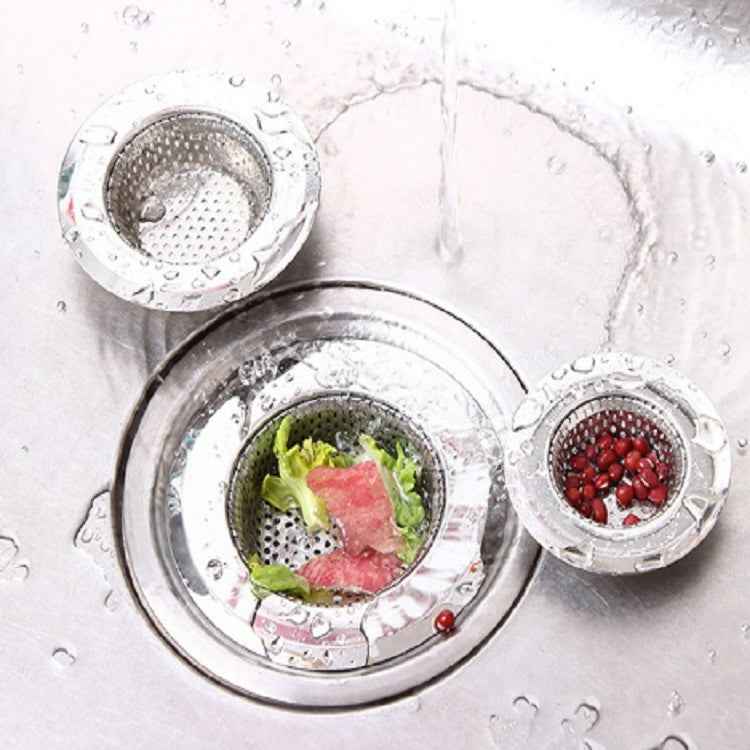 Hand-held Shower Drain Hole Filter Stainless Steel Kitchen Sink Strainer