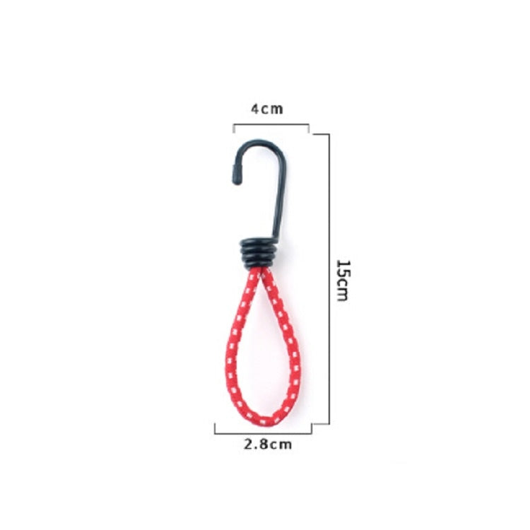 3 PCS Outdoor Camping Tent Elastic Rope Buckle High Elasticity Fixed Straps Camping Accessories, Random Color Delivery, Elastic Rope Buckle