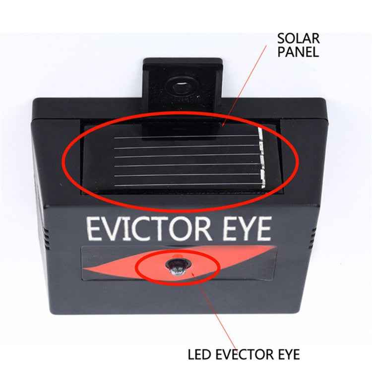 2 Pcs/Pack Solar Repeller Ranch Farm Wild Hawkeye Animal Repeller