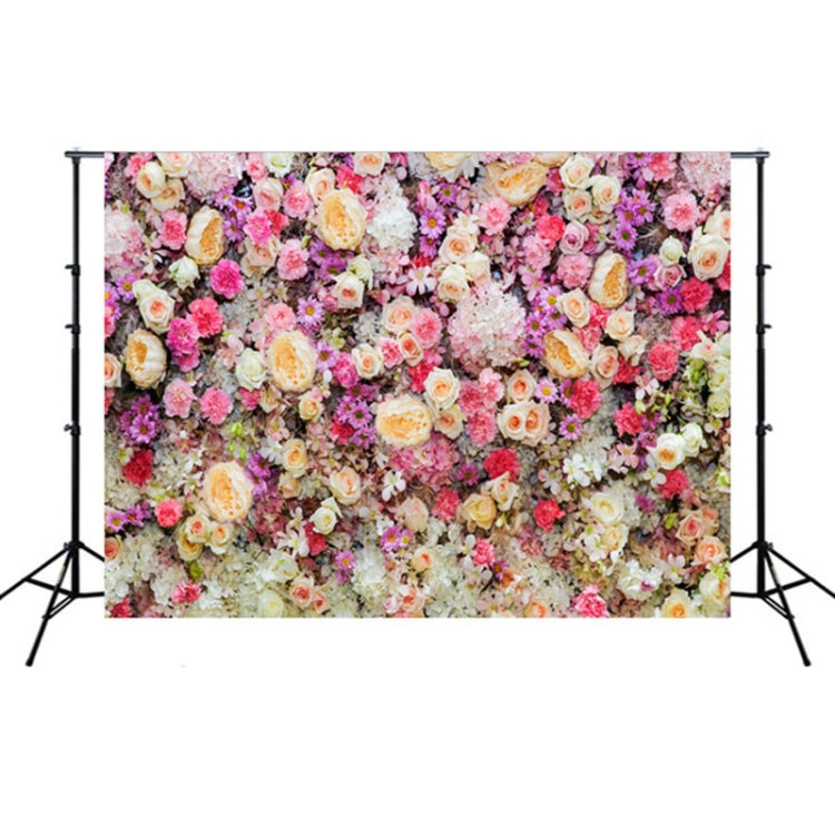 2.1m x 1.5m Flower Wall Simulation Rose Wedding Party Arrangement 3D Photography Background Cloth, H1 Flower Wall, H2 Flower Wall, H3 Flower Wall, H4 Flower Wall
