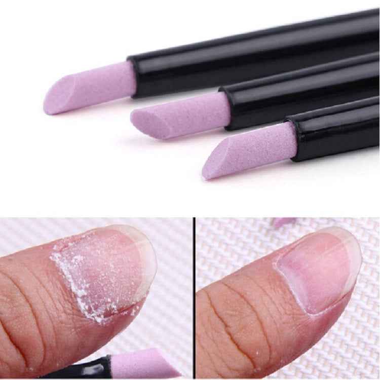 5 PCS Nail Art Simple Grinding Pen Nail Engraving Bluestone Bar Quartz Stone Polishing Pen
