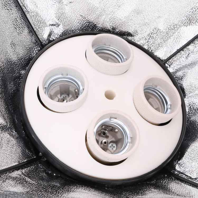 Photo Studio Softbox Kit (Four Socket Lamp Holder + 50 X 70CM Flash Lighting Softbox +2m Light Stand)